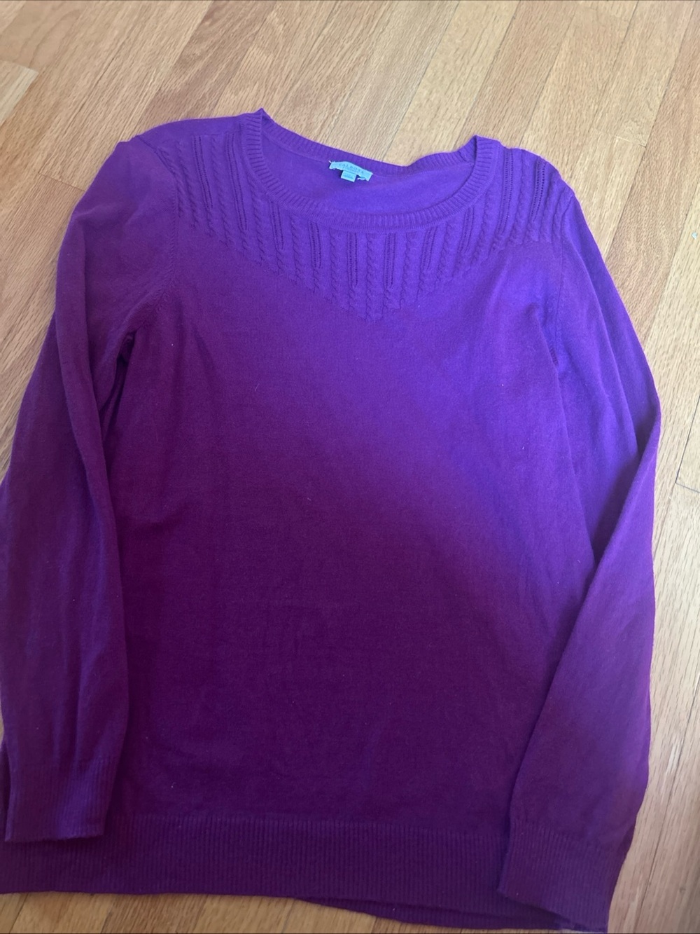 Talbots Deep Purple Crewneck Sweater